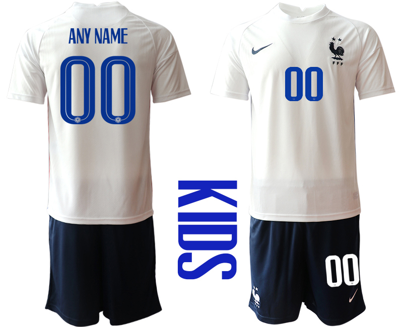 2021 France away Youth custom soccer jerseys